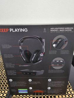 Logitech G Astro A50 Multi-Platform Wireless Gaming Headset + Base Station for PS5/Xbox/PC: PLAYSYNC Audio Switcher, <16bit/48kHz (Console), <24bit/48