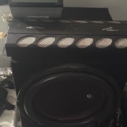 2 15” Audio Pipe Double Stake Speakers In Box