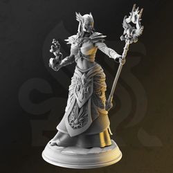 Resin 3D Printed Grimdark Fantasy 3D Miniature – 32mm Resin Figure for Tabletop RPGs & Wargames
