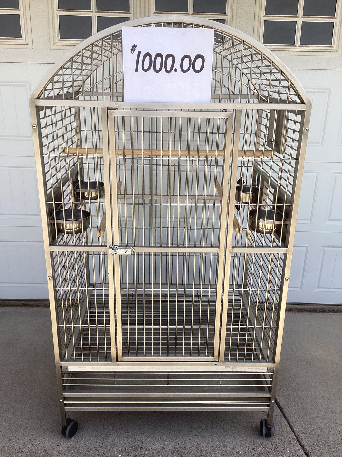 X Large Stainless Steel Parrot / Macaw Cage