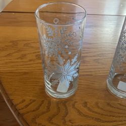9 Cristar Snowflake Glasses