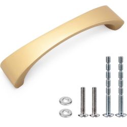 WEAVERBIRD 40Pcs Gold Cabinet Handles, 5in(128mm) Hole Centers Door Pulls