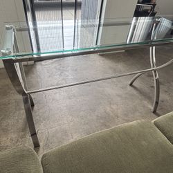 Glass Console Table, Entryway Table, Mesa de Vidrio