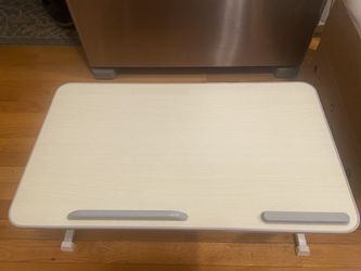 Adjustable Laptop Desk for Bed Portable Standing Table with Foldable Legs Height Adjustable Lap Desk for Bed, Sofa, Floor Folding Tray Stand for Compu