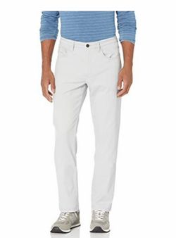 Amazon Essentials Men's Skinny-Fit 5-Pocket Stretch Twill Chino Pants (Previously Goodthreads), Light Grey, 29W x 34L
