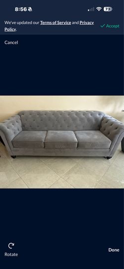 Velvet sofa and armchair set ( like new  in excellent condition )