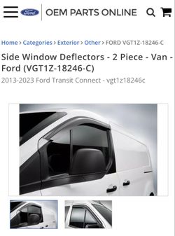 Transit Connect Side Window Deflector