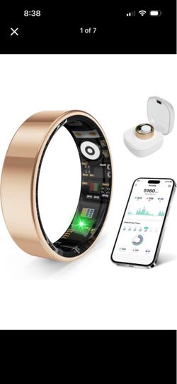 Smart Health Tracking Ring Gold