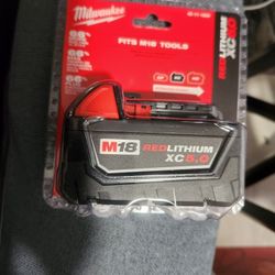 Milwaukee M18 5.0 Battery New Sealed 