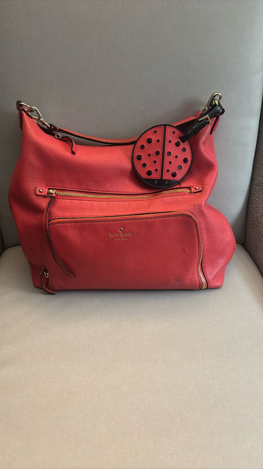 Kate Spade Coral Lady Bug Purse