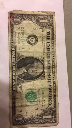1963B Chicago $1 dollar bill