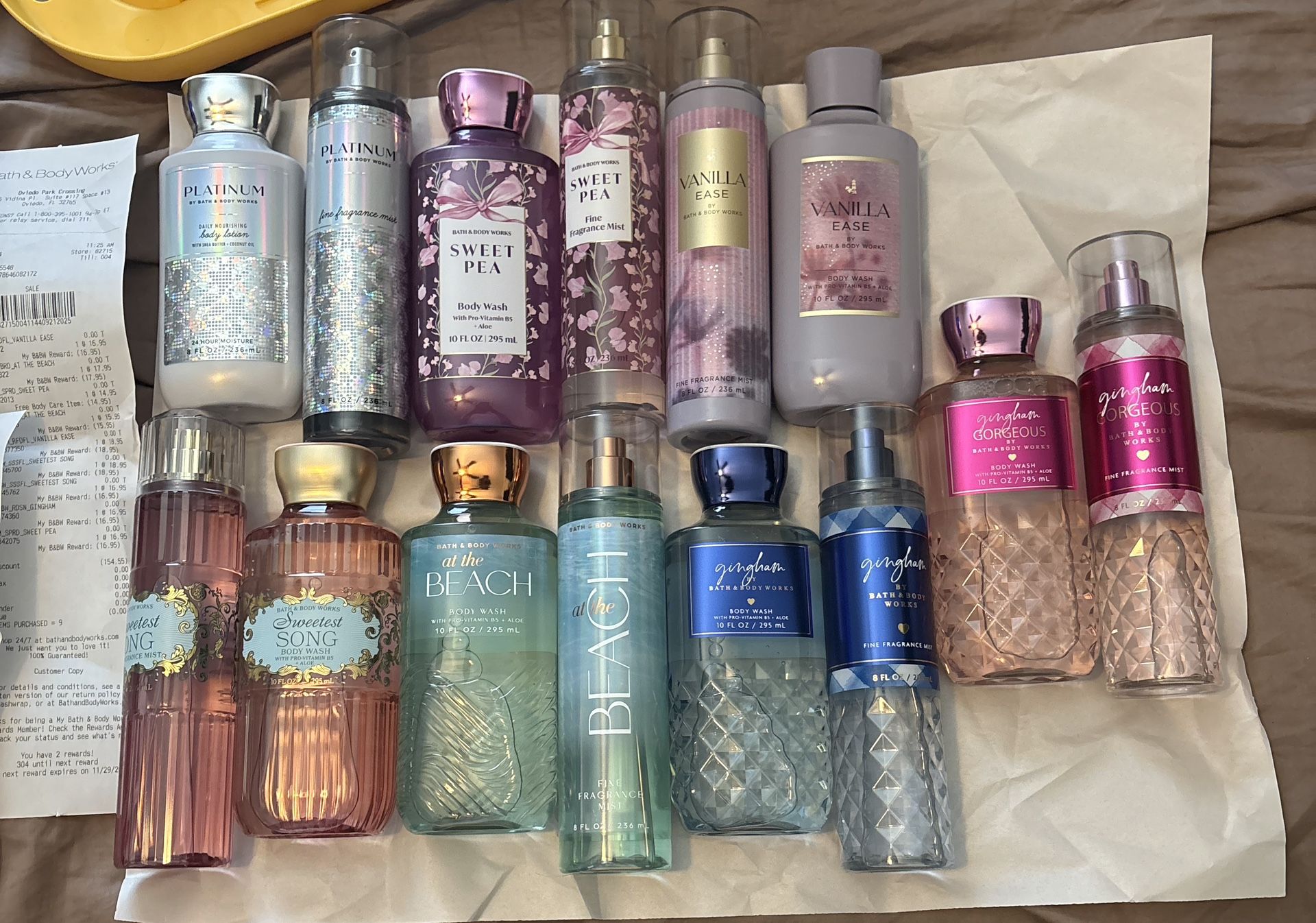 Bath And Body Works Body Wash And Body Spray Sets