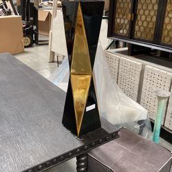 Modern Ceramic Vase Black And Gold