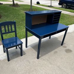 Children’s Organizer & Desk With Matching Chair