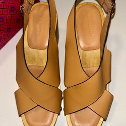 Tory Burch, Leather Platform Sandals 8–8.5new