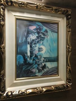 Framed art of Jesus and Disciples