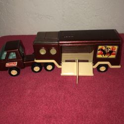 BUDDY L HORSE TRACTOR TRUCK & TRAILER GREAT CHRISTMAS GIFT