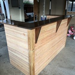 Homemade Wooden Bar