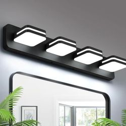 Torondo 4-light LED Vanity Fixture Black 27in New 