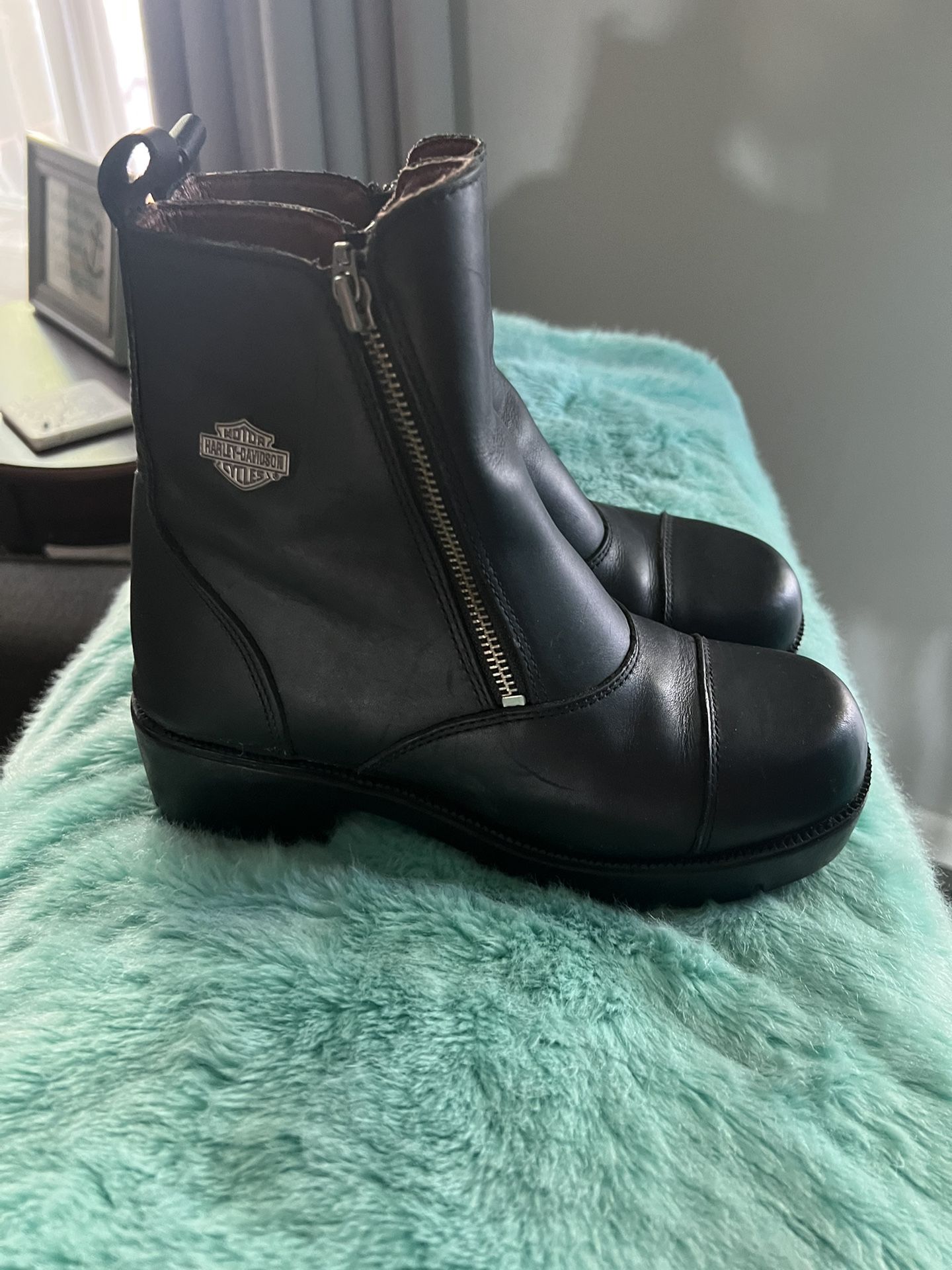 Harley Davison Leather booties For women