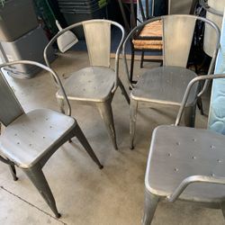 4 Metal World Market Chairs