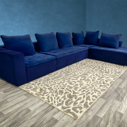 ( Free Delivery ) Boconcept Mezzo Large Blue Sectional Couch