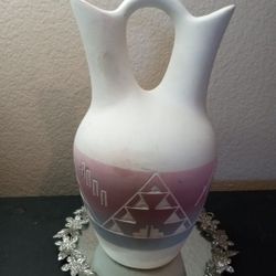 GORGEOUS Navajo Native American Sioux Art Pottery 10" Wedding Vase

