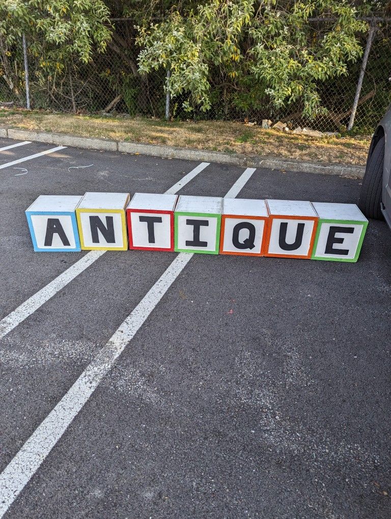Large Wood Block Letters 