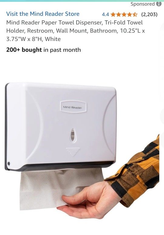 TWO - USED Trifold Paper Towels Dispenser