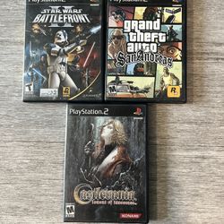 Ps2 Lament Of Innocence Battlefront 2 San Andreas