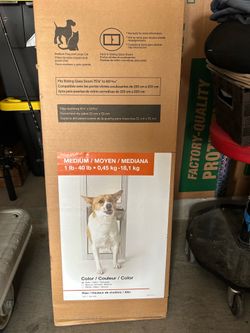 Dog door for slider