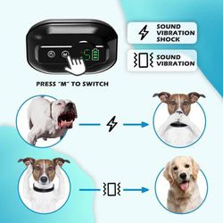 Dog Bark Collar,Anti Bark Training Collar, Auto-Mubic E-Collar with Shock or No Shock Models for Large, Medium, Small Dogs  About this item  [Anti Bar Thumbnail