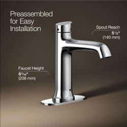 50% OFF - KOHLER Tone Touchless Bathroom Sink Faucet Polished Chrome