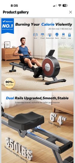 New in Box Merach Q1S Magnetic Rowing Machine
