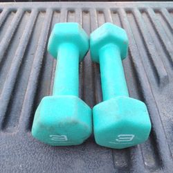 Pair Of 3 Lb Rubber Coated Dumbbells 6 Lb Total Weight Many Pairs Available