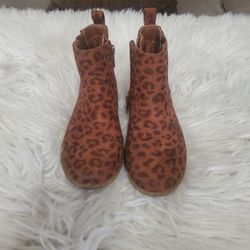 Little Girl Leopard Boots
