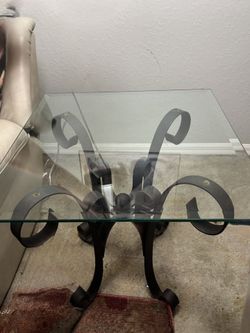 Glass Coffee Table and 2 Matching End Tables