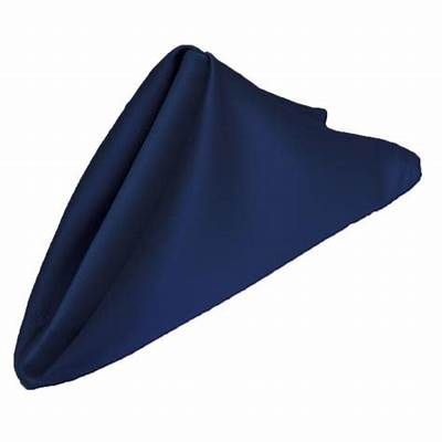 17” Navy Blue Polyester Napkins