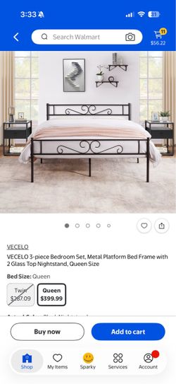 Queen bed frame