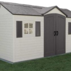 15 ft. × 8 ft. Resin Outdoor Garden Shed