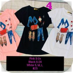 Blusas Con Pedrería De Algodón Spandex 