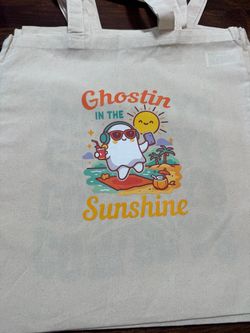 Ghostin in sunshine tote bag