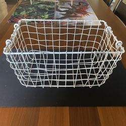 White Wire Basket