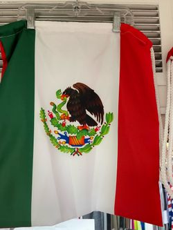 Mexico Flag Drawstring Bag