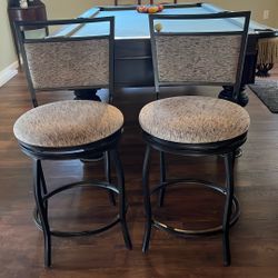 BackyArtStudio-Pair Of Swivel Stools
