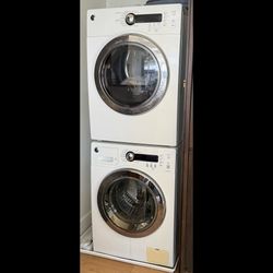 GE Compact Washer 2.6 cu ft and Electric Dryer 4.0 cu ft
