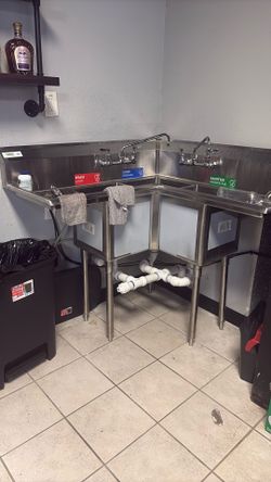 Three Compartment Sink