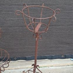 Antique plant stand wrought iron