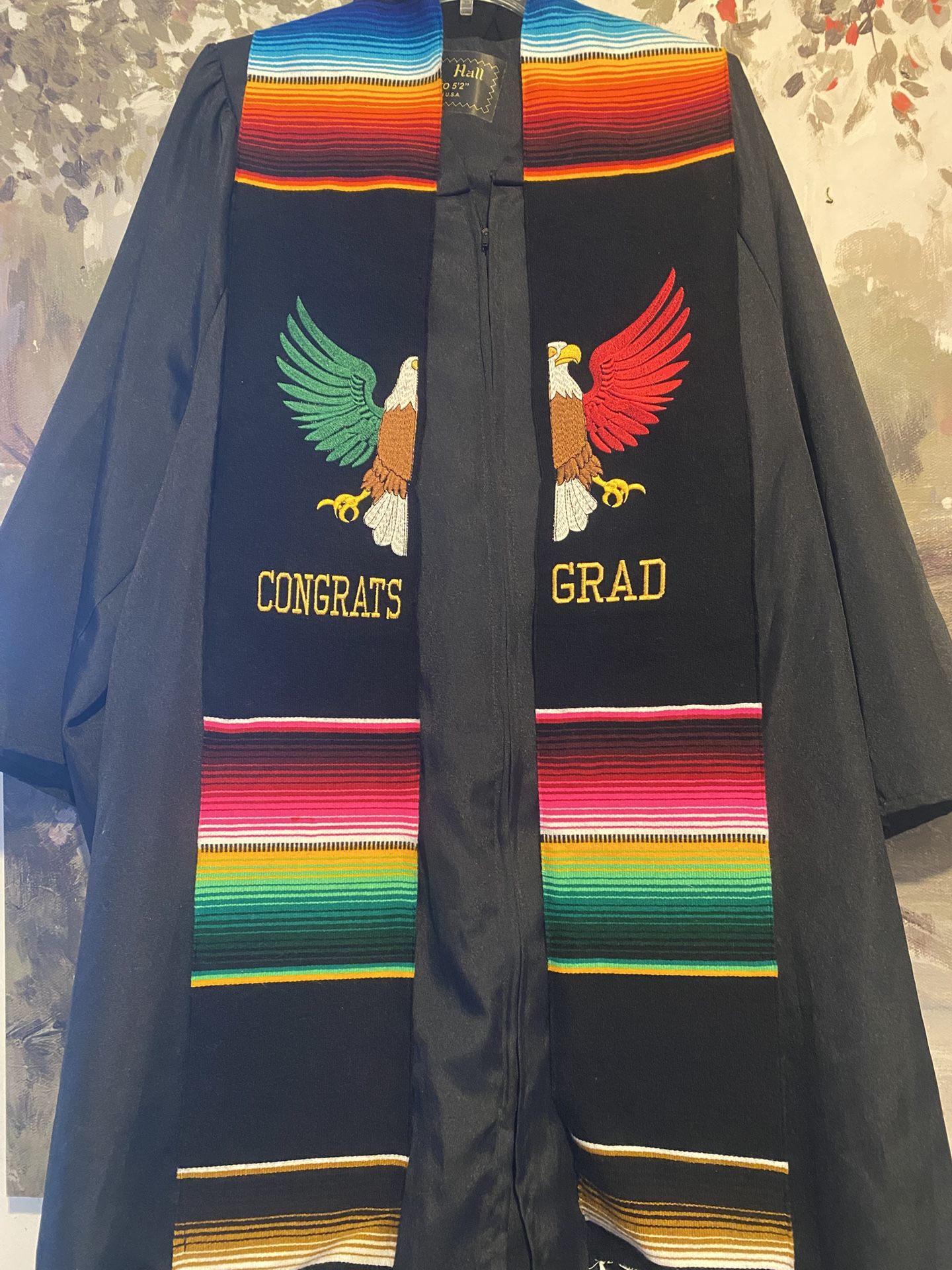 Mexican Eagle Graduation Sash Embroidered/ Estola De Graduacion Con El Aguila De Mexico