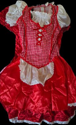 Red riding hood Girls Costume Dress size 10-12